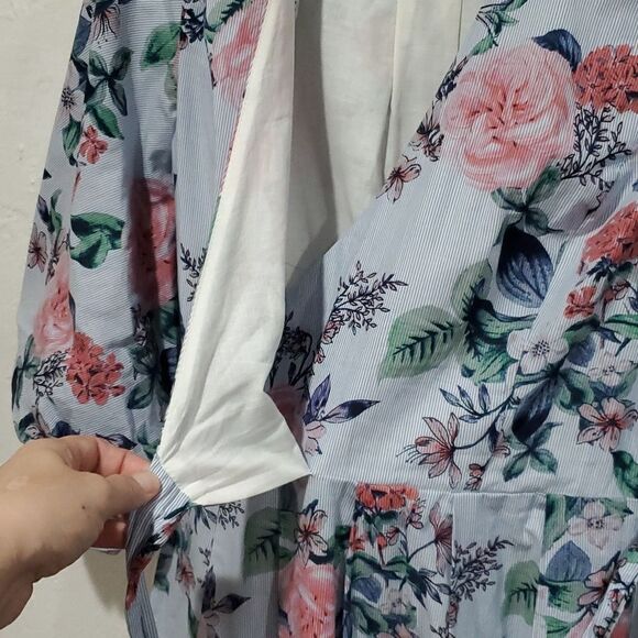 Ivanka Trump Floral Wrap Dress Size 6 - Picture 4 of 14